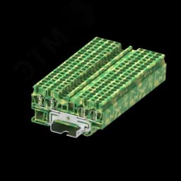 Клемма TC 2-2 земля, сечение 2,5 мм. кв., желто-зеленая