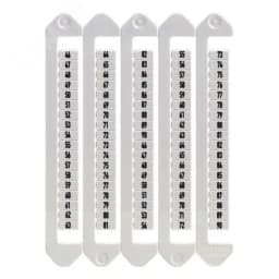 Маркировка для клемм, ширина 5 мм, от 181 до 225, вертикалная ориентация