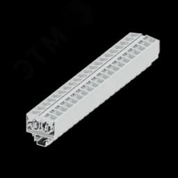 Клемма TB 2-2 на DIN-15, фронт.подключение, сечение 2,5 мм. кв., светло-серый.