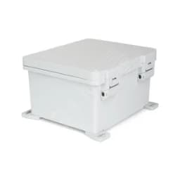 Корпус PolyBox 223x172x134 мм, петли, защелки, серая крышка, PC, IP66 / IP68 / IP69