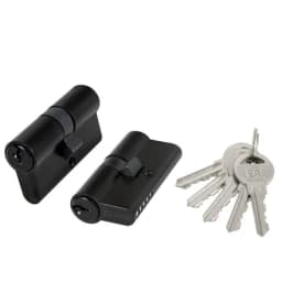 Цилиндровый механизм (100 ZA/70) 1000ZAKey70 (30+10+30) BL черный 5кл FUARO