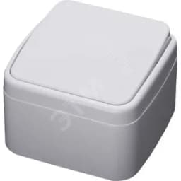 Выключатель одноклавишный Basic, белый, FERON