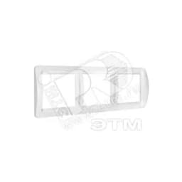 Рамка 3 поста Валери горизонтальная белая Универсал