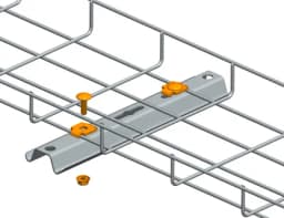 Крепежный комплект проволочного лотка к элементам системы подвесов Промрукав (50 шт/уп) (Винтовой соединитель одинарный ВСО)
