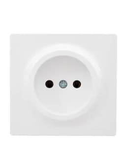 Розетка 1-мес. без заземл. LETO ПБТ бел. LEZARD 752-0200-121B