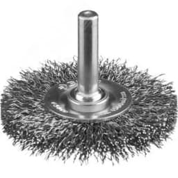 Щетка дисковая для дрели, витая стальная проволока 0,3мм, 50мм "Профессионал".