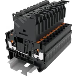 Клемма TP 1-1 с держателем предохранителя 5х20, с индикацией, 24В, черная