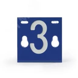 Табличка номера фидера №3 65x60 мм PEM241.3R Энсто-РУС (ОКПП)