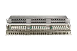 Патч-панель высокой плотности 19" , 1U, на 48 портов RJ-45 Hyperline PPHD-19-48-8P8C-C6-SH-110D