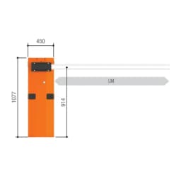 Комплект шлагбаума CAME G6500 Classico (6,5 м.)