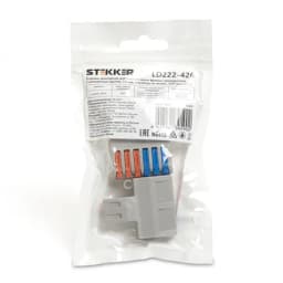 Клемма пружинная STEKKER LD222426 39489