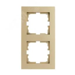 VESNA Рамка 2-ая вертикальная б/вст золото