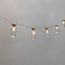 Гирлянда светодиодная Баночки 15 м 10 LED прозрачный ПВХ цвет свечения теплый белый 2 х АА батарейки не в комплекте NEONNIGHT 303096