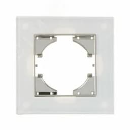 Рамка 1-местная Ugra стекло, белый