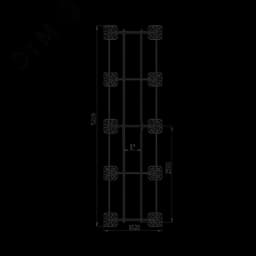 Опорная конструкция для установки оборудования TECHNORAPTOR FOOT 1200х5000 тип 2 HD КМ-профиль