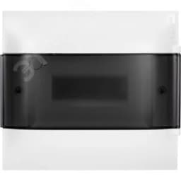 Practibox S Пластиковый щиток Навесной (ЩРн-П) 1X8 Дымчатая дверь