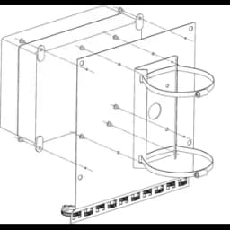 Кронштейн для крепления на опору блока питания БПУ-3-230VAC-24VAC/10А