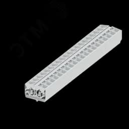 Клемма TB 2-2 фронт. подключение с защелк.ножками, сечение 2,5 мм. кв., светло-серый