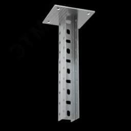 Универсальная потолочная стойка двойная усиленная 500 мм КМ-профиль