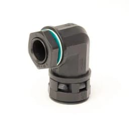 Монтажный комплект муфта 90 грд. труба-коробка DN 23 мм, М25х1,5, полиамид, цвет черный DKC PACN23M25N