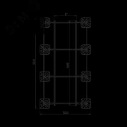 Опорная конструкция для установки оборудования TECHNORAPTOR FOOT 1500х3000 тип 2 HD