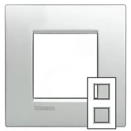 LL Рамка 2x2 модуля 71мм Алюминий