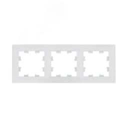 ATLASDESIGN NATURE 3-постовая РАМКА, НАТУРАЛЬНОЕ СТЕКЛО, БЕЛЫЙ