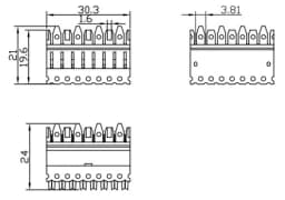 4-х парный 110 модуль Hyperline 110C-M-4P