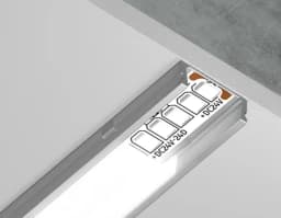 Алюминиевый профиль накладной 1556 для светодиодной ленты до 11мм Ambrella Light GP1700AL