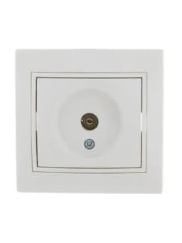 Розетка телевизионная оконечная TV СП Mira бел./бел. LEZARD 701-0202-130