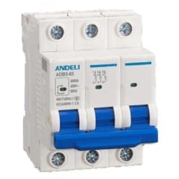 Выключатель автоматический 3P 10A 6кА тип C ADB3-63