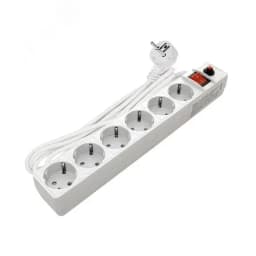 Сетевой фильтр ПВС 3х0.75 белый 3м