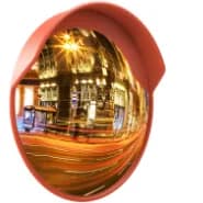 Зеркало дорожное с защитным козырьком d-1000 мм ГОСТ Р 52766-2007