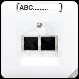 Крышка для ординарной телефонной и компютерной розетки  UAE  золотая бронза