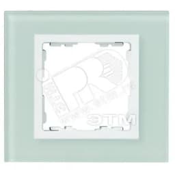 Рамка с суппортом на 5 узких модулей, S82C, натуральный - белый (стекло)