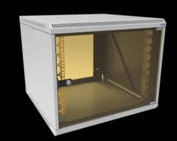 Шкаф телекоммуникационный настенный разборный МИКсистем 19" Lite 9U 600*600 дверь стекло