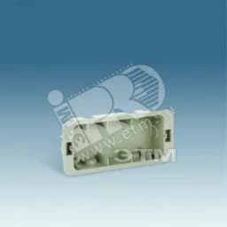 Коробка для внутреннего монтажа 1-рядной рамки с суппортами, 236х96х50,5мм