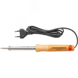 Паяльник электрический с деревянной рукояткой, паяльный стержень 6 мм, 60W, 220V-240V, T=400 C 046367 Jonnesway
