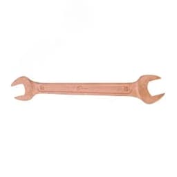 Ключ гаечный (рожковый) двусторонний 17х22 омедненный Hortz