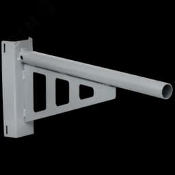 Кронштейн КР-6 D=48 L=750 на опору под монтажную ленту 2 хомута серый LDKU0D-CR-48-0750-12-K03 IEK