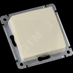 MASTER Переключатель одноклавишный скрытой установки, в рамку, слоновая кость