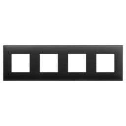 Рамка 4-м 8мод. Avanti «Черный матовый» DKC 4412908