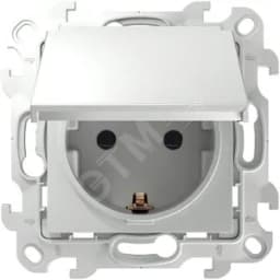Розетка 2К+З Schuko IP44, белый