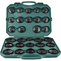 Комплект чашек для съема масляных фильтров 65-120 мм, 30 предметов