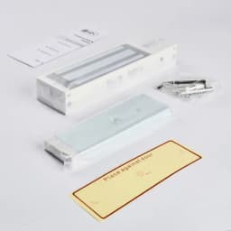 Электромагнитный замок (сила удержания 500 кг), с двумя встроенными датчиками, цвет белый, RAL9016(белый) RL-EM500-LSW R-Lock