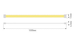 Лента светодиодная 480 LEDм 10 Втм 24В IP67 Цвет Теплый белый SWGCOB4802410WW67