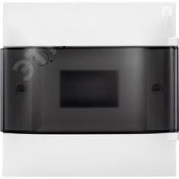 Practibox S Пластиковый щиток Встраиваемый (ЩРв-П) 1X6 Дымчатая дверь Legrand Euro