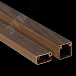 Канал кабельный 20х10 (тём. дерево) -Plast