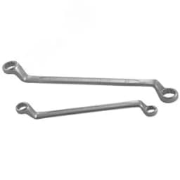 Ключ гаечный накидной изогнутый 75°, 19х22 мм