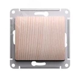 GLOSSA 1-клавишный выключатель, сх.1, 10АХ, механизм, сосна